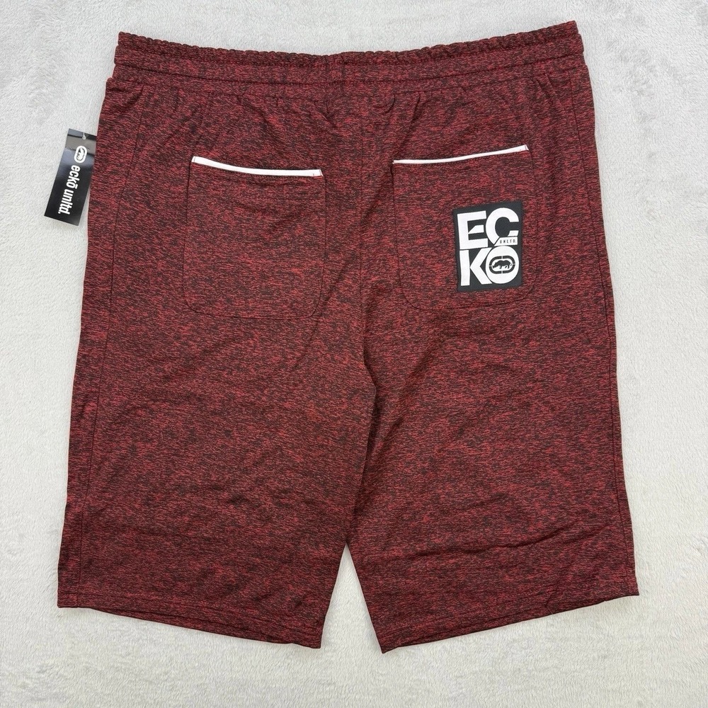 Ecko Unltd Shorts Mens True Red Flyknit Athletic Gym Workout Casual Size XL‎ - Picture 3 of 9